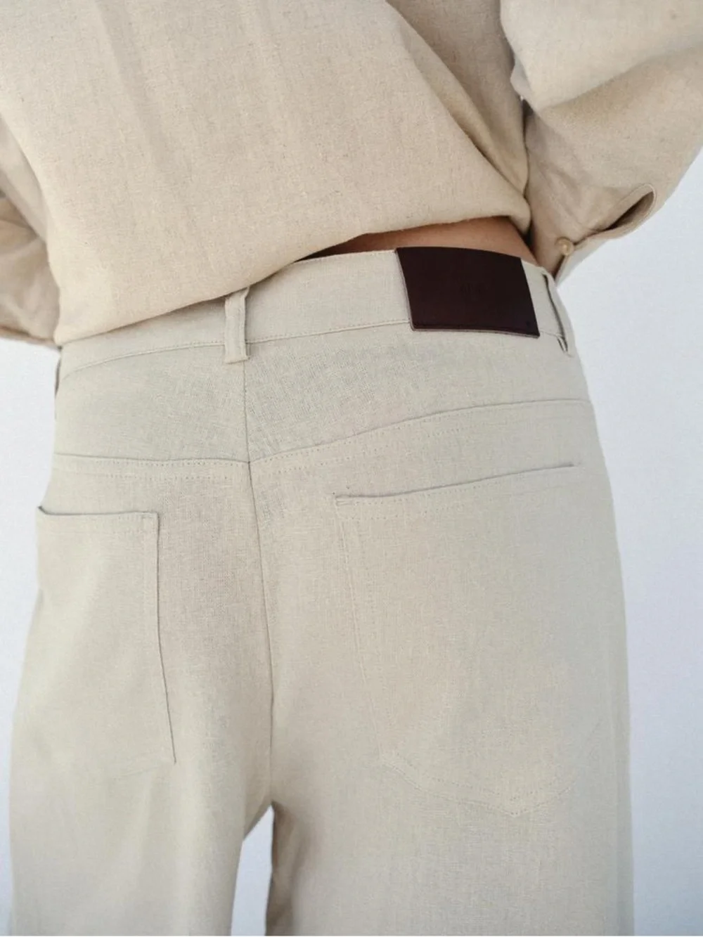 ZARA LINEN BALLOON PANTS